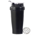 1Pc Portable Protein Shaker 600Ml Fitness Bottle with Wire Whisk Ball for Fitness Enthusiasts Athletes Perfect for Outdoor Gym