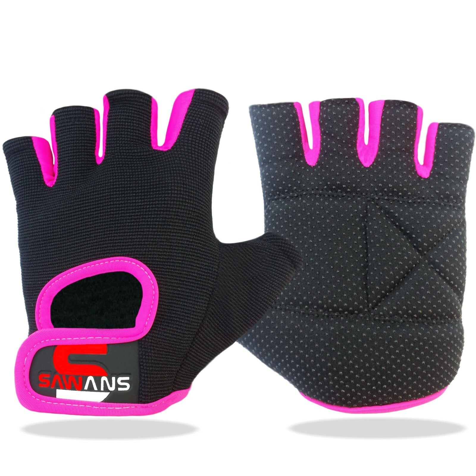 SAWANSÂ® Gym Weight Lifting Gloves Leather Training Straps Body Building Workouts