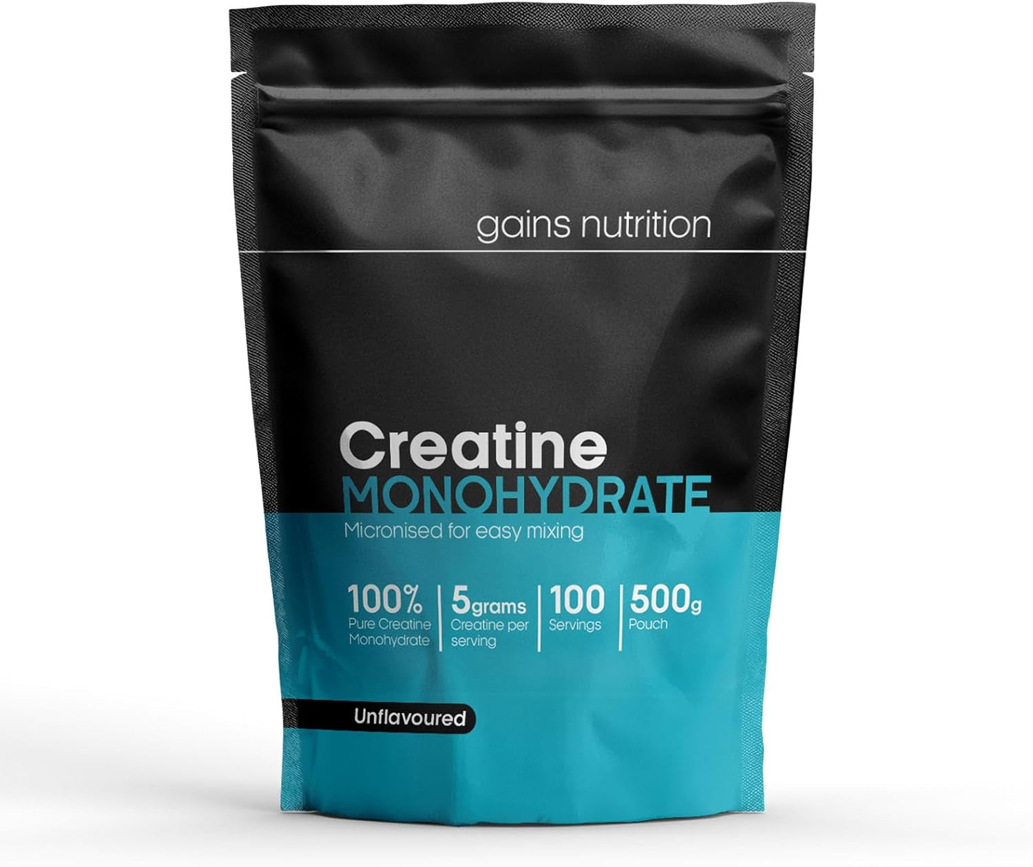 GN Creatine Powder | 500G High Strength Creatine Monohydrate Powder - 5G per Serving | Unflavoured Filler Free Creatine-Monohydrate | Non-Gmo & Gluten Free