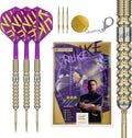 Luke Littler Gen 1 Prodigy Steel Tip Swiss Point Darts, 90% Tungsten, 22G/23G/24G | Generation 1 Gold Steel Tip Darts, G1 Player Edition Swiss Points Dart Sets, Flights and Shafts