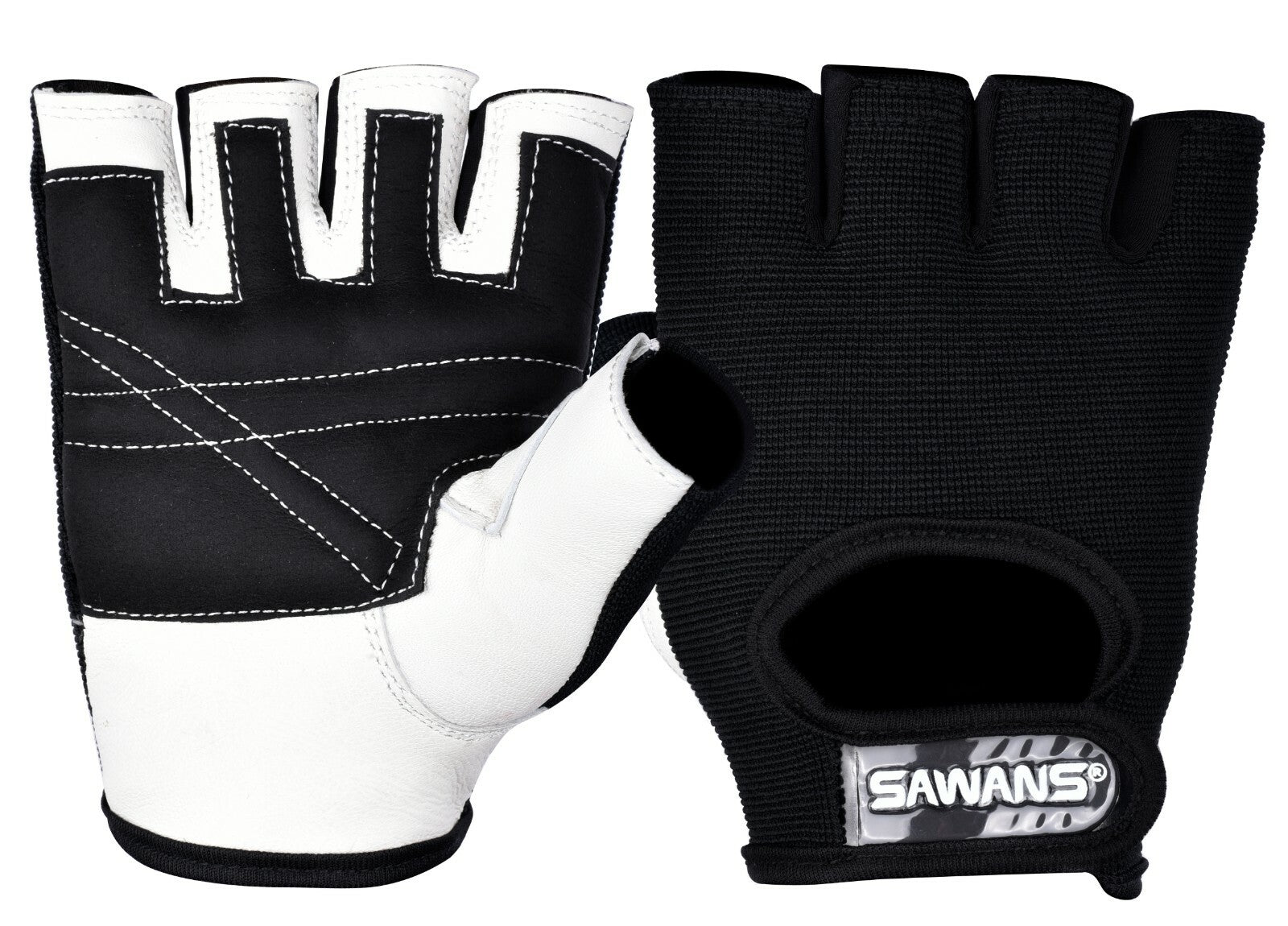 SAWANSÂ® Gym Weight Lifting Gloves Leather Training Straps Body Building Workouts