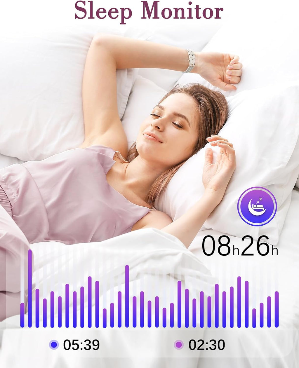 Smart Watches for Women,1.47 Inch HD Screen Fitness Tracker Watch with Heart Rate Spo2 Sleep Monitor Step Counter,Ip68 Waterproof,24 Sports Modes,Smart Notifications for Ios Android Phones